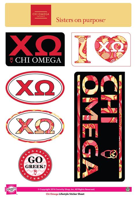 chi omega cheap stickers|chi omega gifts.